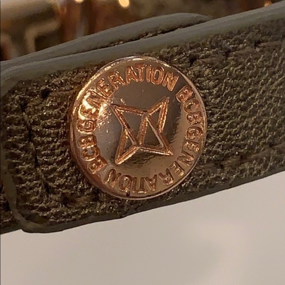 FAITH spell out charm leather bracelet - Picture 2 of 5